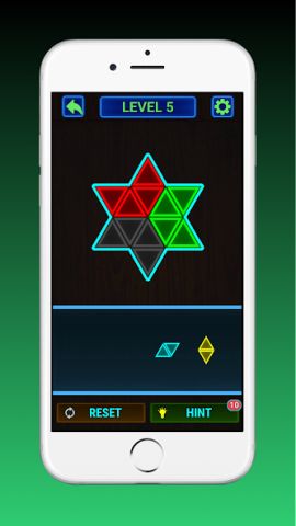 Glow Block Triangle Puzzle