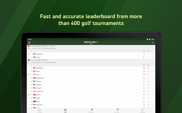 Golf Live 24 - golf scores