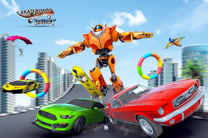 Flying Skateboard Robot Car