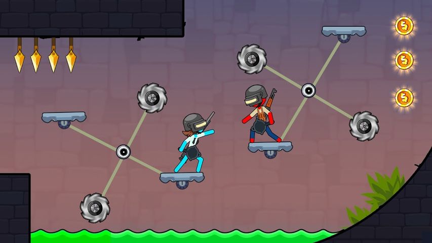 Stickman Red boy and Blue girl