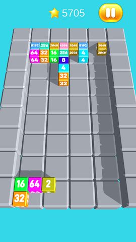 Chain Cube Merge: Tetris 2048