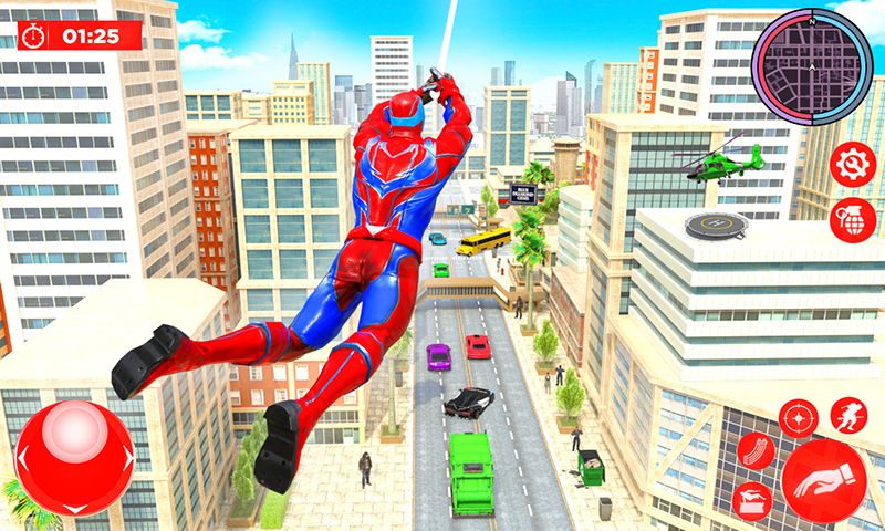 Rope Robot Hero Superhero Game