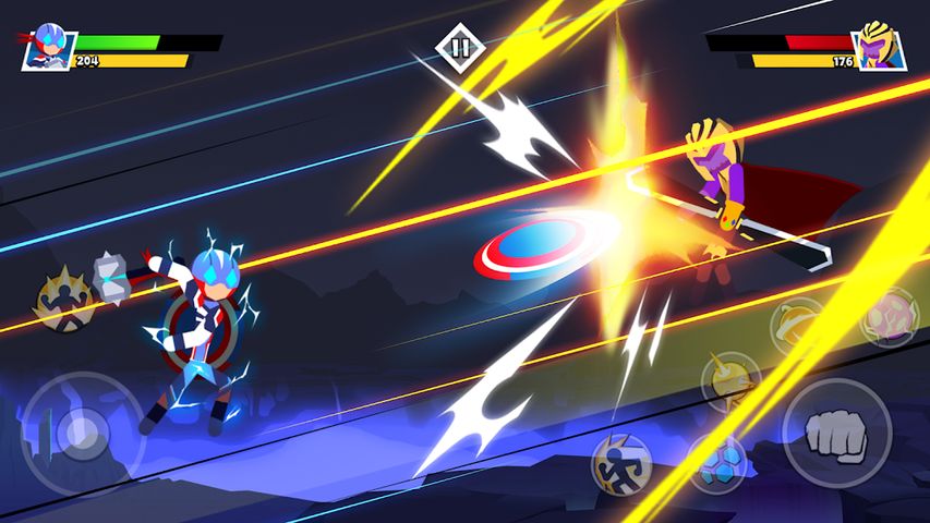 Stickman Combat - Superhero Fighter