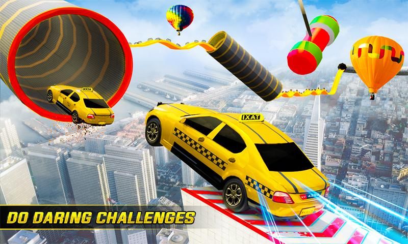 Taxi Car Mega Ramp Stunt: GT Car Racing Stunt Game