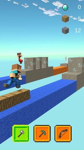 Sky Block Runner - Craft Miner Rush
