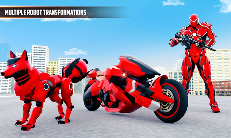 Fox Robot Transform Bike Game