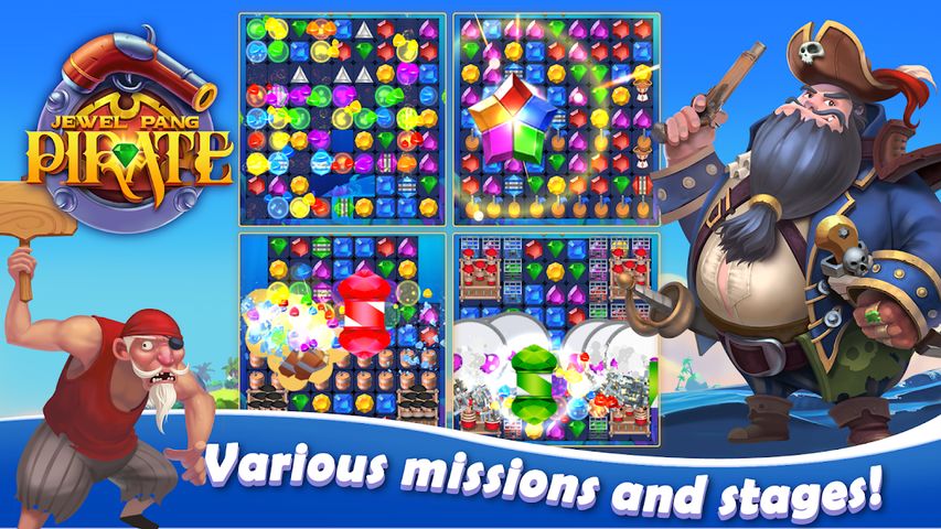 Pirate Jewel Pang: Match 3