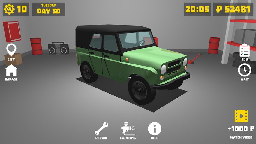 Retro Garage - Car Mechanic