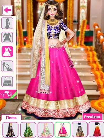 Indian Wedding Stylist - Makeup &  Dress up Games