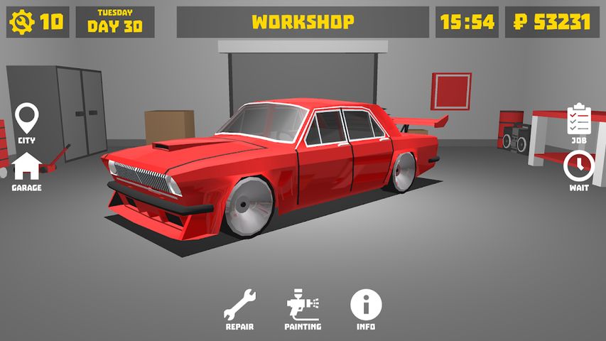 Retro Garage - Car Mechanic
