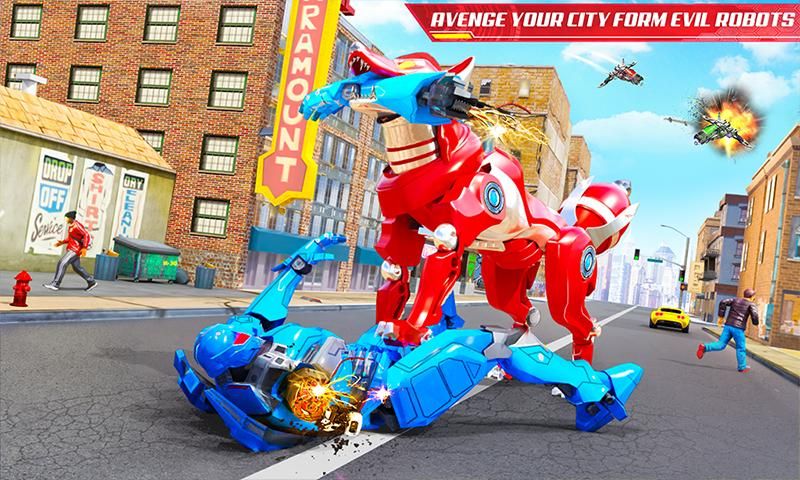 Fox Robot Transform Bike Game