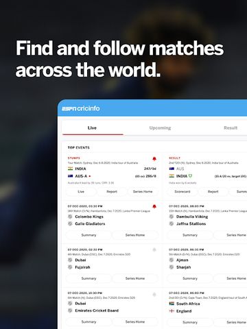 ESPNCricinfo - Live Cricket Scores, News & Videos