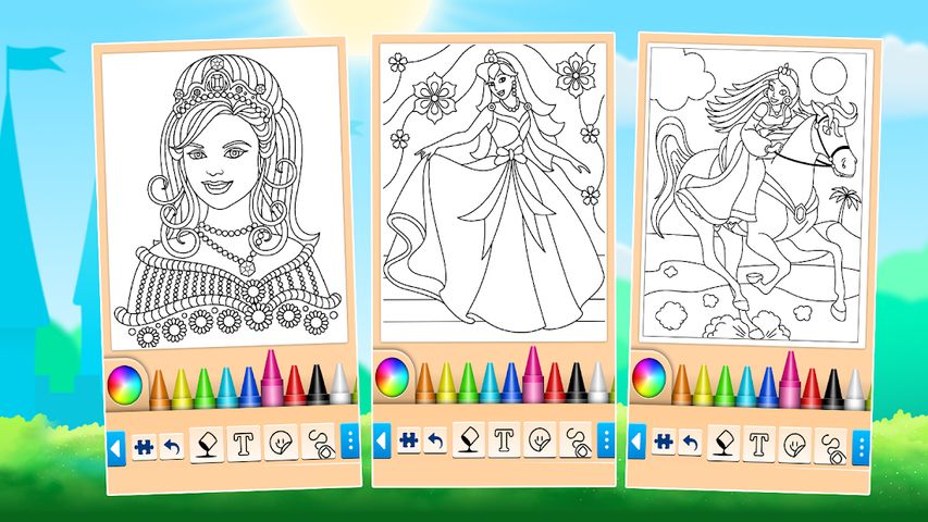Princess Coloring Game