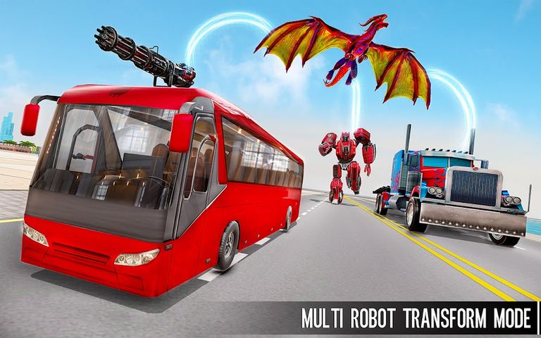Dragon Robot Car Games 3d