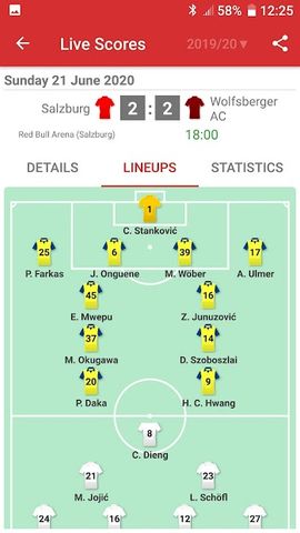 Live Scores for Admiral Bundesliga 2021/2022