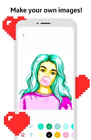 Color By Number: Pixel Art Paint By Number Book
