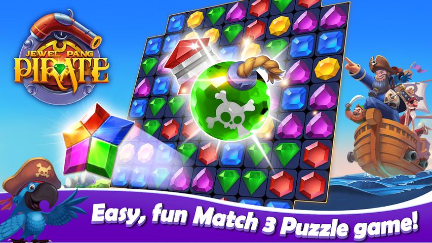 Pirate Jewel Pang: Match 3