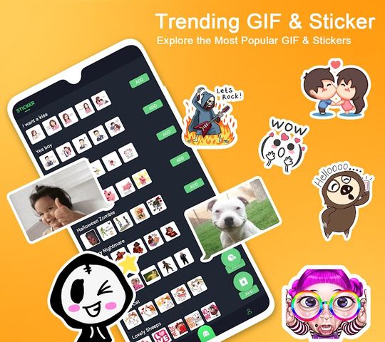 Emoji keyboard - Themes, Fonts