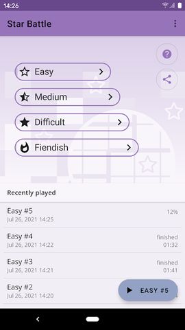 Star Battle Puzzle