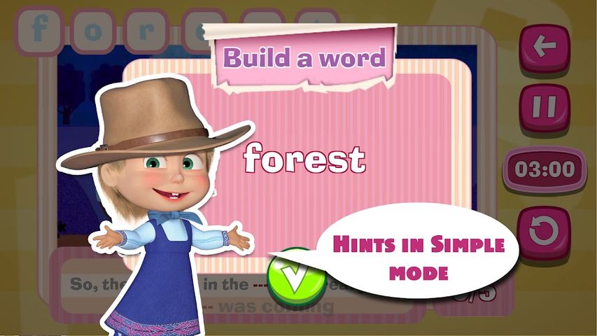 Masha and the Bear: Word Game