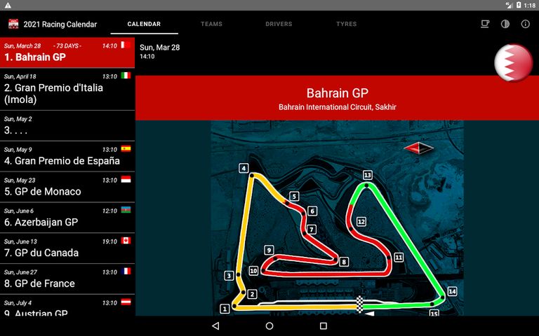 Racing Calendar + Ranking 2022