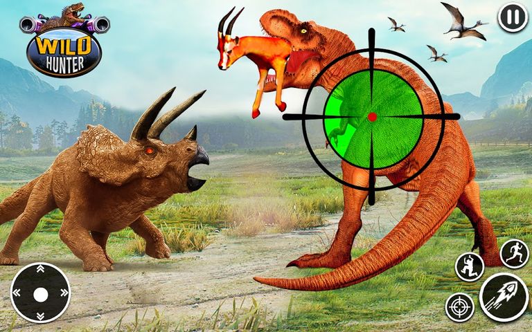 Wild Dinosaur Hunting Gun Game