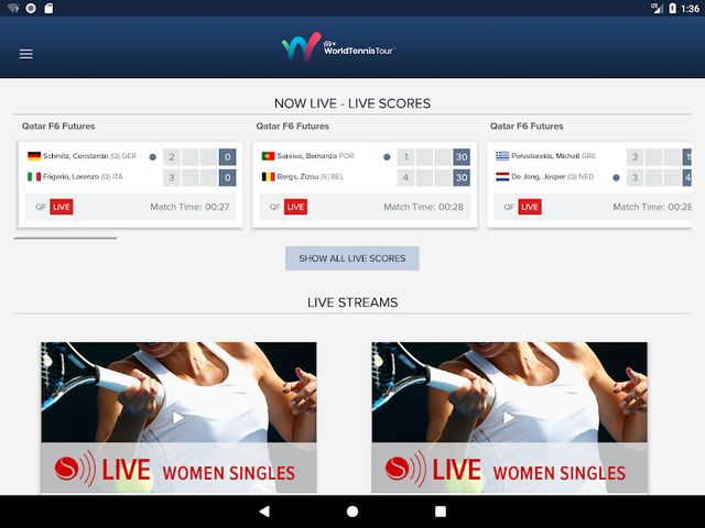 ITF Live Scores