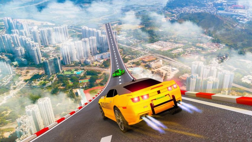 Superhero Car: Mega Ramp Games