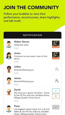 Zepp Tennis - Scoring, Sweet S