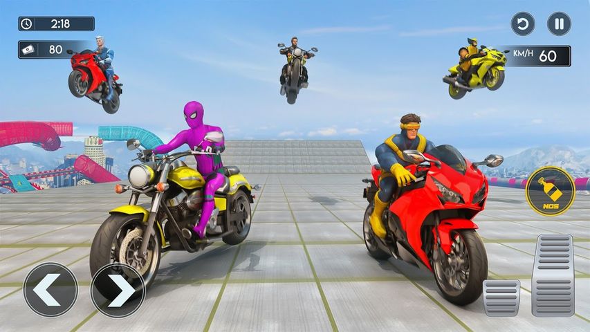 Superhero Bike Stunt 3D Games