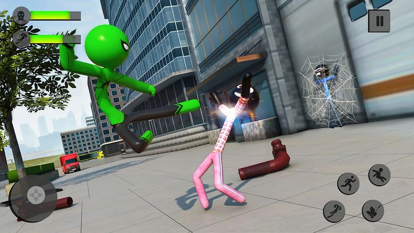 Flying Stickman Rope Hero Game