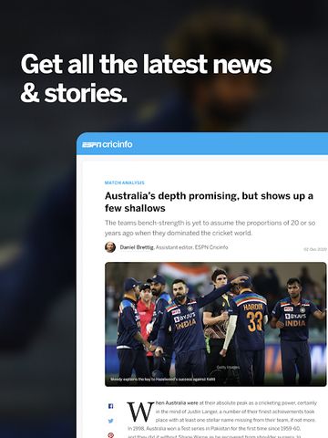 ESPNCricinfo - Live Cricket Scores, News & Videos