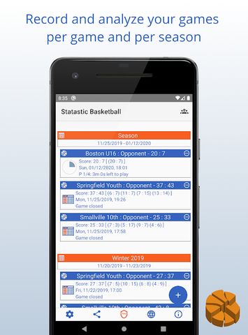 Statastic Basketball - record.analyze.improve