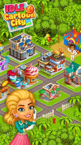 Idle Cartoon City - coin day
