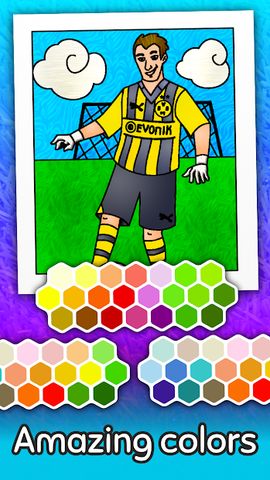 Football coloring book game