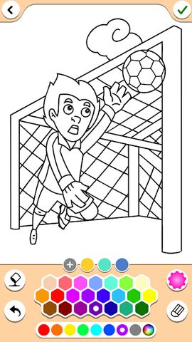 Football coloring book game