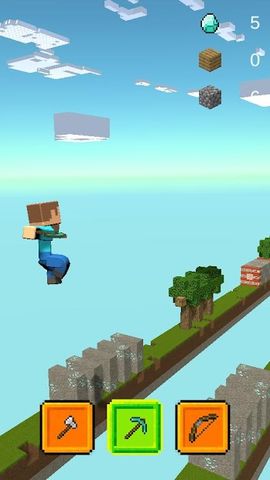 Sky Block Runner - Craft Miner Rush