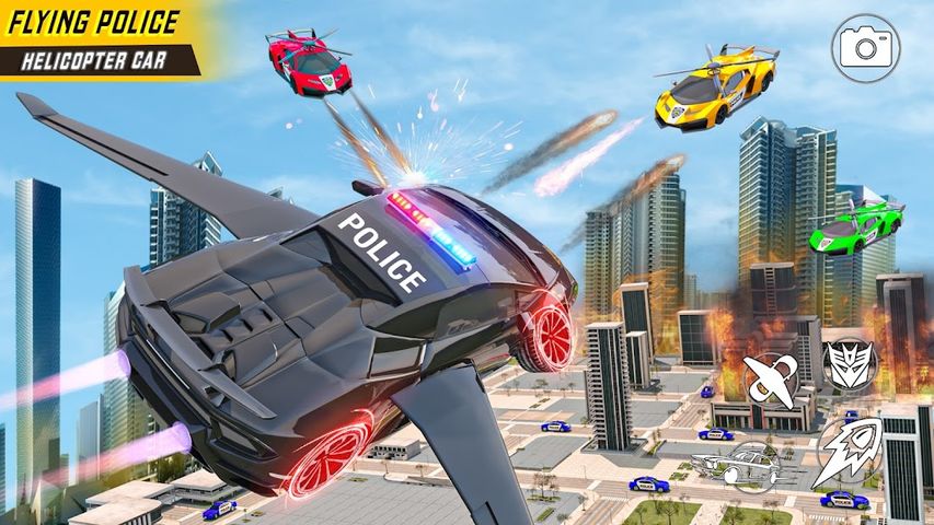 Helicopter Game - Robot Police
