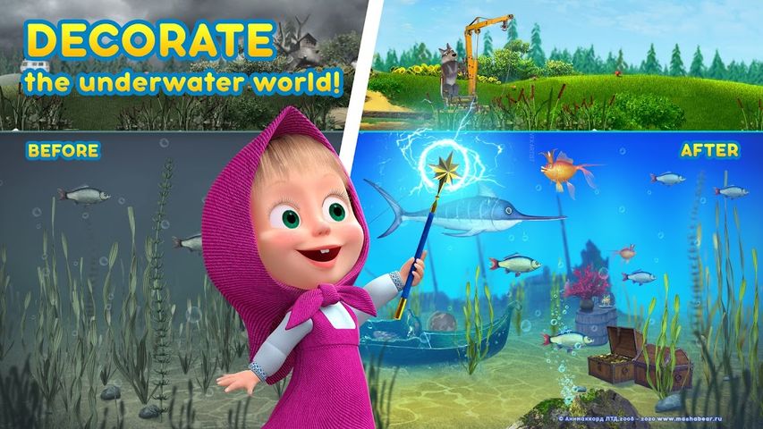 Masha and the Bear: Water game