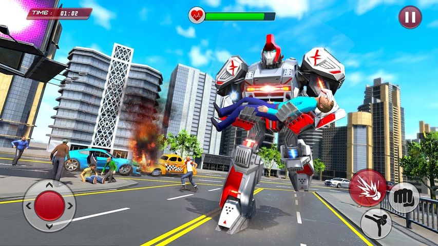 Ambulance Robot Car Transform