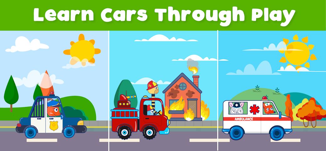 EduKid: Educational Car Games for Boys & Girls