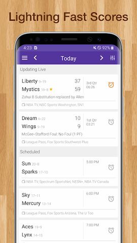 Women's Basketball WNBA Live Scores & Schedules