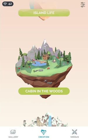 Poly Island: create, color, re