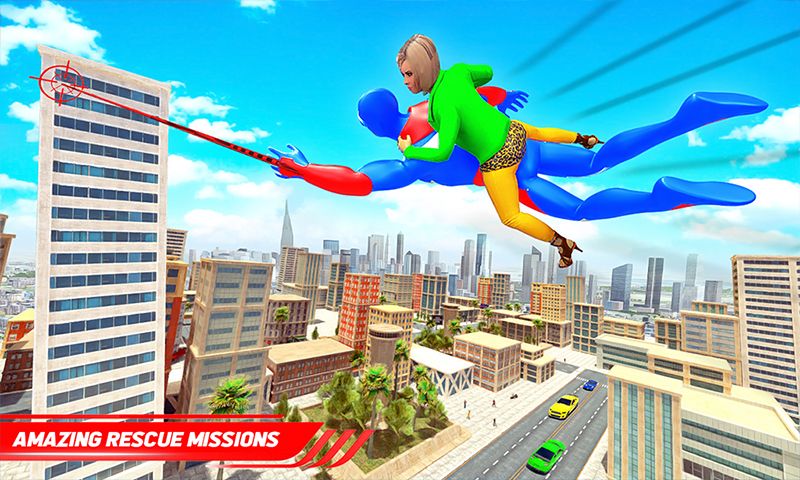 Rope Robot Hero Superhero Game