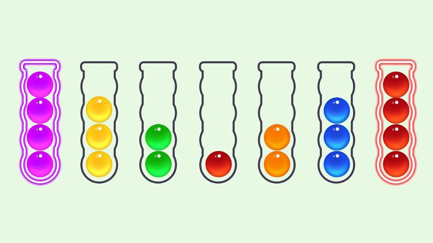 Bubble Sort Color Puzzle