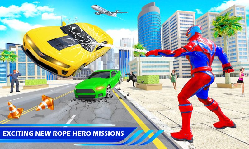 Rope Robot Hero Superhero Game