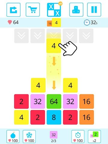 Drop n Merge Blocks