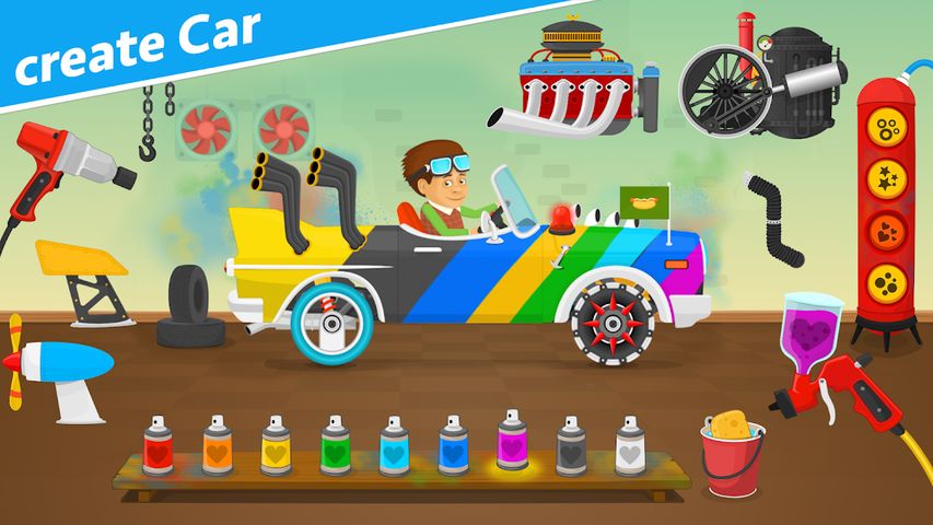 Racing car games for kids 2-5