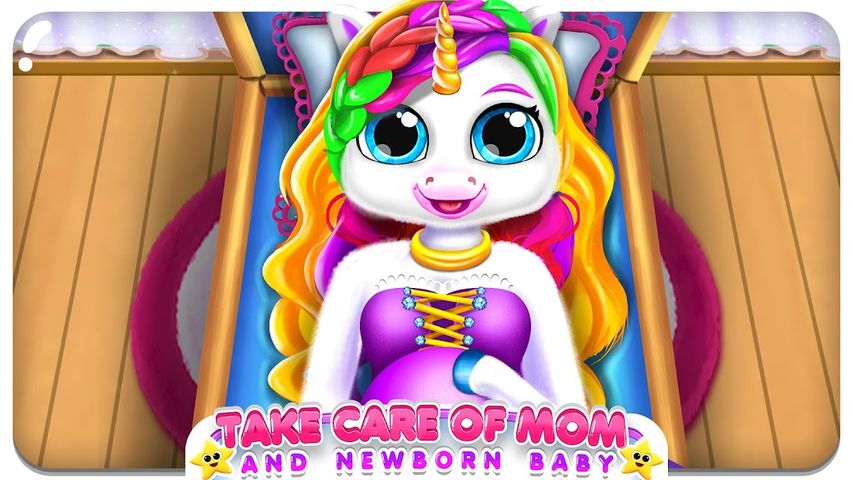 Pregnant Mom Baby Unicorn Game