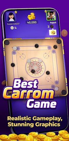 Carrom Gold: Online Board Game